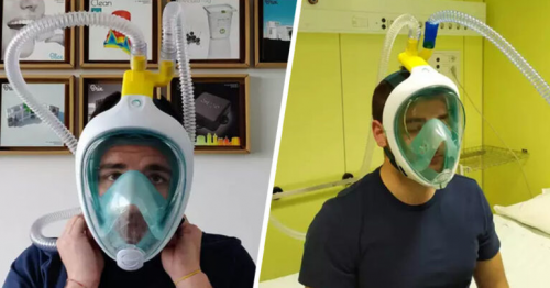 Italian Engineers Create Ventilators Using Snorkelling Masks To Tackle Coronavirus