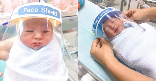 Thailand hospitals come up with mini face shields to protect newborns from coronavirus