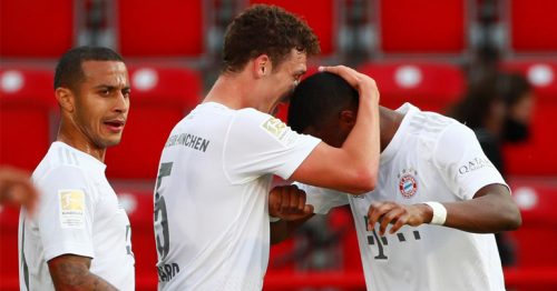 Bayern ease past Union 2-0 in league restart to stay top