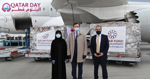 Qatar provides about 9 tonnes of protective equipment to Ukrainian health workers