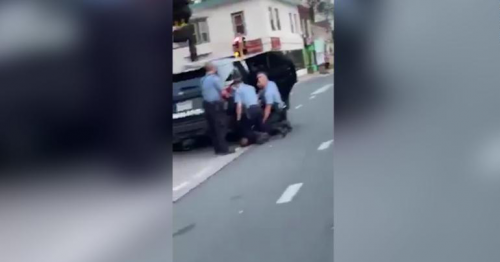Three police officers appeared to kneel on George Floyd in new video