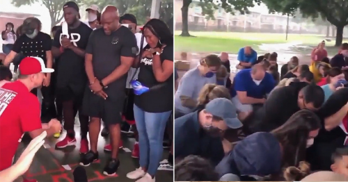 WATCH white people BEG FORGIVENESS from their black neighbors in prayer ceremony