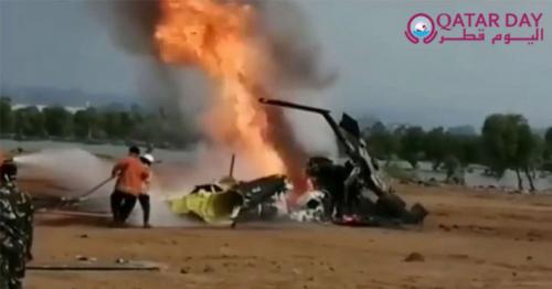 Four dead after Indonesian helicopter erupts in flames