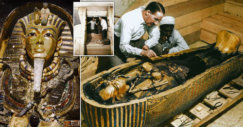 The golden moment that Tutankhamun's coffin was discovered