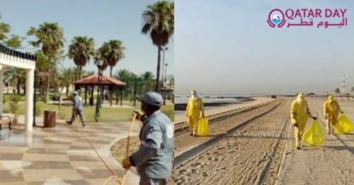 Extensive preparations in public parks and beaches in Qatar municipalities
