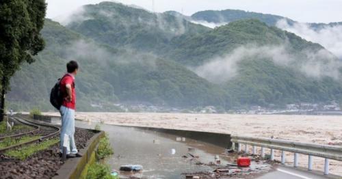 Japan flooding: Many feared dead in flooded care home