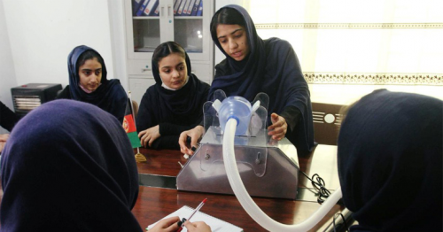 Afghan all-girls robotics team designs low-cost ventilator to treat coronavirus patients