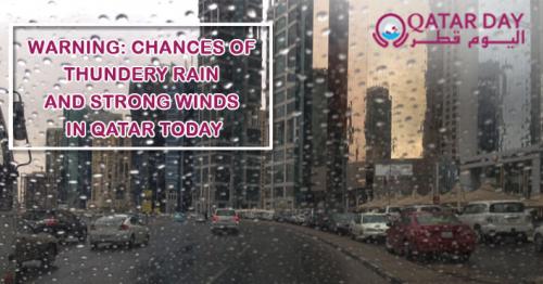 Qatar to likely experience thundery rain and strong winds today: Department of Meteorology 