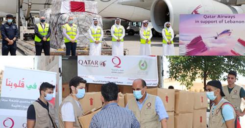 QA, Qatar Charity deliver over 100-ton aid to Beirut explosion’s victims