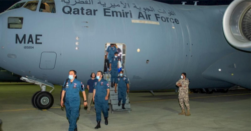Lekhwiya search and rescue team rescuers returns to Doha from Beirut