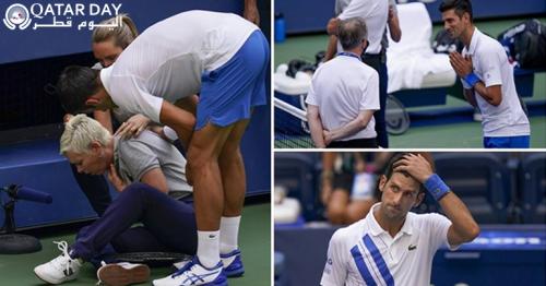 Novak disqualified for hitting a line judge in US Open