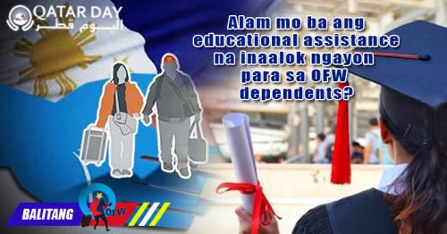 Educational Assistance Para sa Mga Qualified na Anak ng OFWs