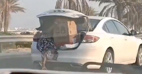 20-year-old woman booked for driving with a maid seated in the car trunk