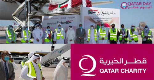 Aircraft, with Qatar Charity’s relief aid for Sudan flood victims, lands in Khartoum