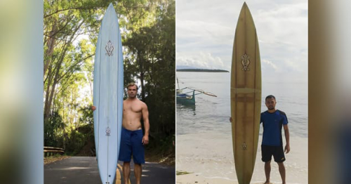 A surfer lost his board in Hawaii. It reappeared in the Philippines, more than 5,000 miles away