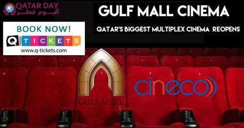 Gulf Mall Cinema reopening from tomorrow! Book your movie tickets with Q-Tickets!