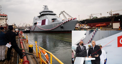 Deputy Prime Minister and Minister of State for Defense Affairs inaugurates Qatari Navy's training ship in Istanbul