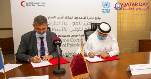 QRCS, UNRWA partner to support Palestinian refugees