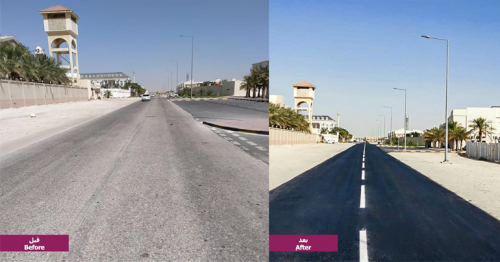 Ashghal applies 'fog seal' on local road for maintenance and rehabilitate Qatar roads