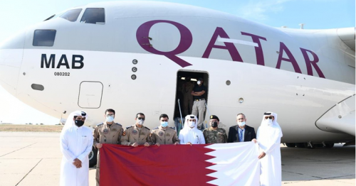 In Implementation of HH the Amir's Directives.. Two Qatari Aircraft Carrying Two Field Hospitals Arrive in Lebanon