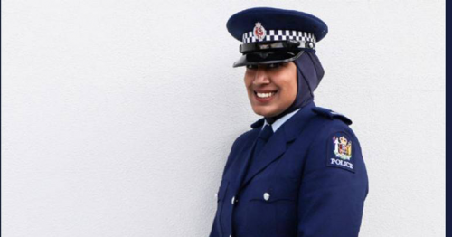 Muslim woman becomes first New Zealand police officer to wear hijab