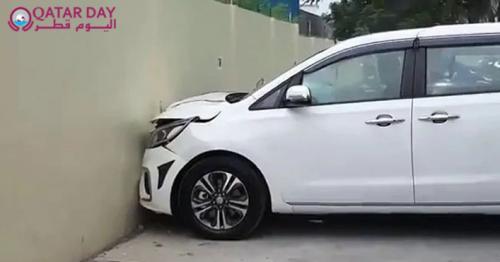Driver Slams Brand New Car Into Showroom Wall. Video Is Viral