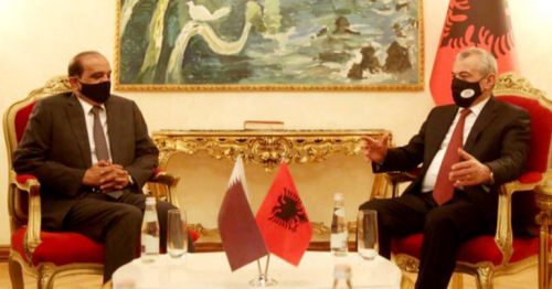 Speaker of Parliament of Albania Meets Ambassador of the State of Qatar