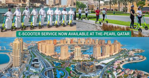 New e-Scooter Service at The Pearl-Qatar — for safe, social distance enabling transport