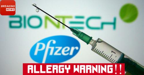 UK Issues Allergy Warning On Pfizer Vaccine