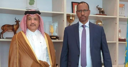 Ethiopian Federal Council Chairman Meets the Qatari Ambassador