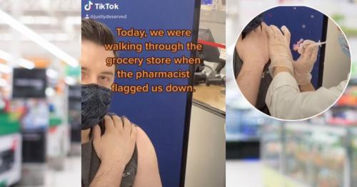 Man 'randomly' gets vaccine while grocery shopping in US