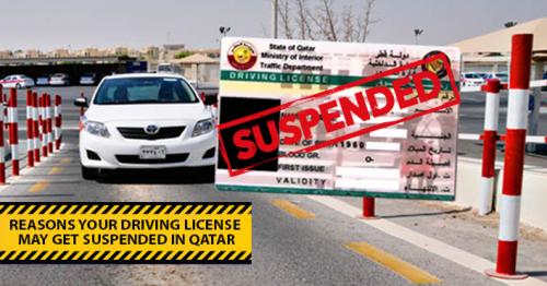Traffic Law: When does a driving license get suspended in Qatar?