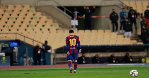 Lionel Messi sent off as Barcelona lose Spanish Super Cup to Athletic Bilbao