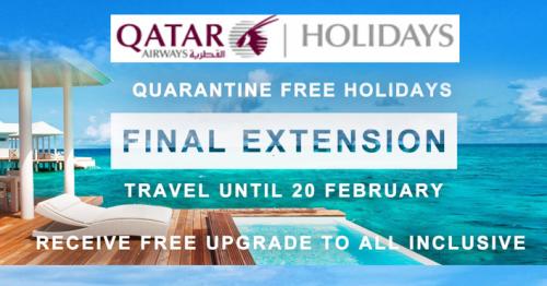 Qatar Airways announces 'final extension' of Quarantine-free Holidays