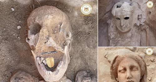 2,000-year-old mummy discovered in Egypt with a gold tongue
