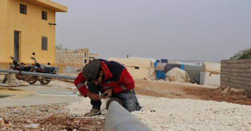 QRCS, backed by UN, secures clean drinking water for displaced Syrians 
