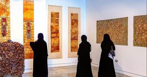 Faraj Daham's solo exhibition at Al Markhiya Gallery 