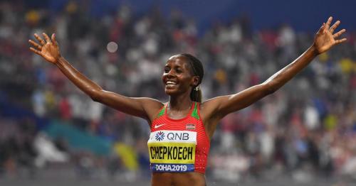 Kenya's Chepkoech breaks 5km world record in Monaco