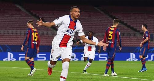 Champions League: Kylian Mbappe hat-trick stuns Barcelona to put PSG in sight of quarter-finals