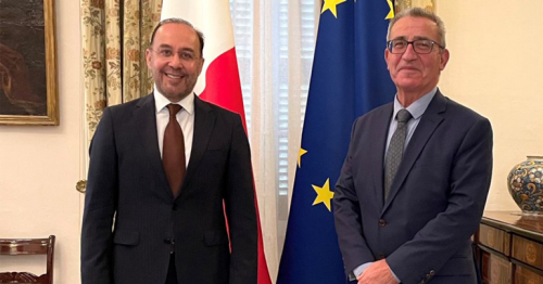 Maltese Foreign Minister Meets Qatari Acting Charges d'Affairs