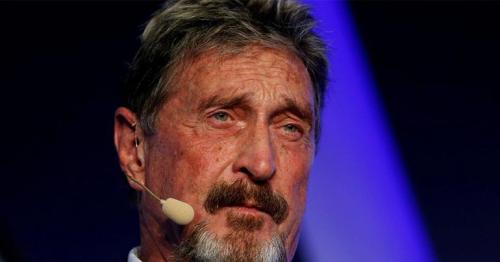 John McAfee charged with fraud over cryptocurrency