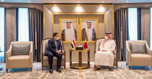 Deputy Prime Minister and Minister of Foreign Affairs Meets Yemeni Foreign Minister