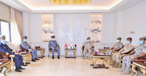 The Chief of Staff Meets Moroccan Military Official