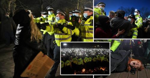 Sarah Everard - Met criticised over Clapham vigil policing