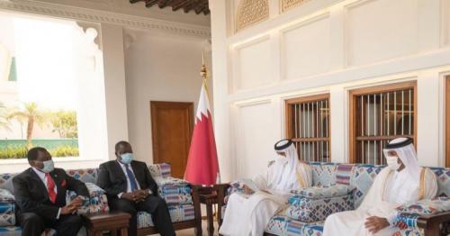 HH the Amir receives message from the President of Kenya