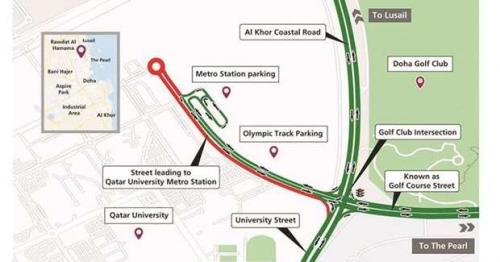 Ashghal: Traffic shift on the street leads to QU Metro Station