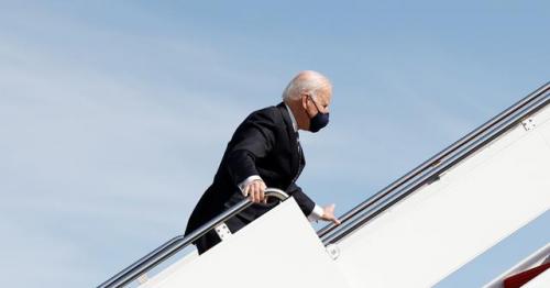 White House says Biden doing fine after stumbling while boarding Air Force One
