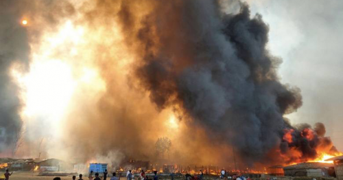 Bangladesh fire: 15 dead, 400 missing in Rohingya camp blaze