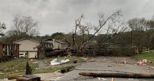 Tornadoes roll across 5 southern states causing at least 5 deaths and heavy destruction