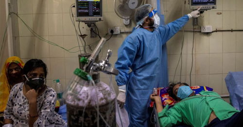 India's capital faces a hospital beds shortage as coronavirus cases surge